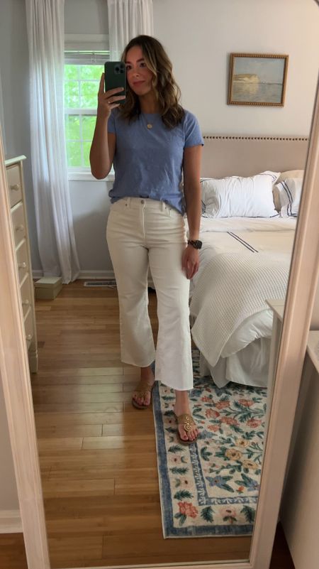 Simple and easy, yet put together summer look! Both my top and white jeans are on sale for MDW! 😊🤍

#LTKSaleAlert #LTKStyleTip