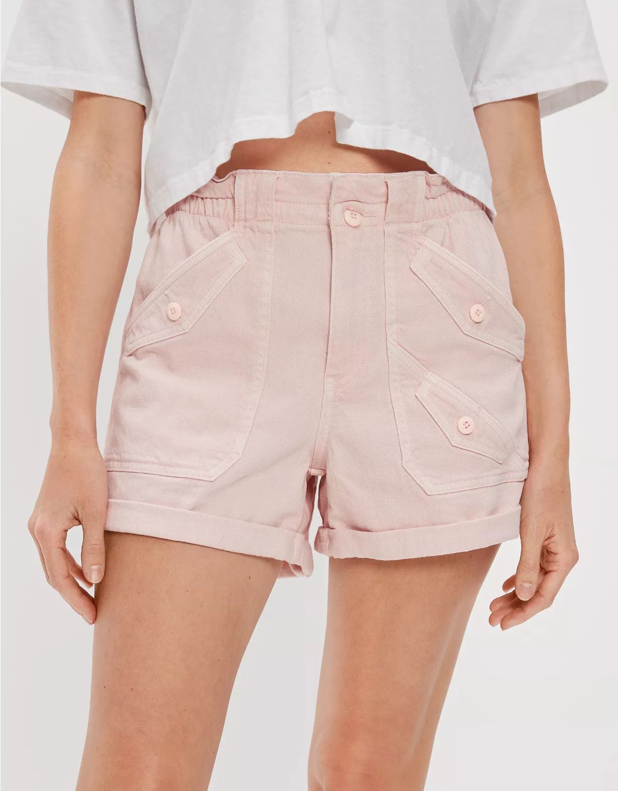 AE Stretch Highest Waist Baggy Utility Short | American Eagle Outfitters (US & CA)