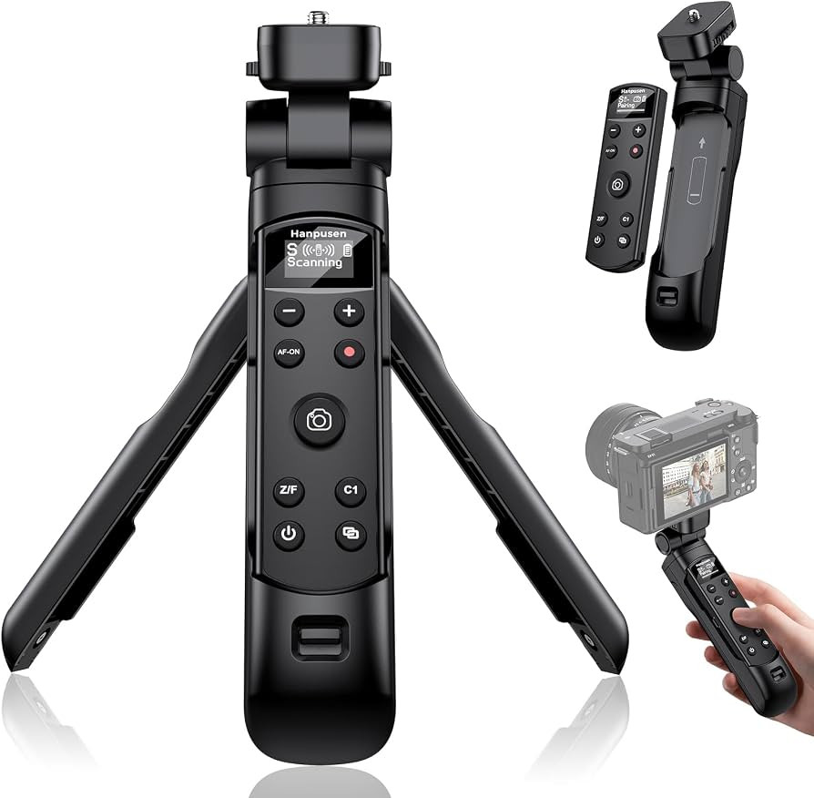 for Sony Tripod Wireless Shooting Grip with Shutter Release - Mini-Tripod with Rechargeable Remot... | Amazon (US)