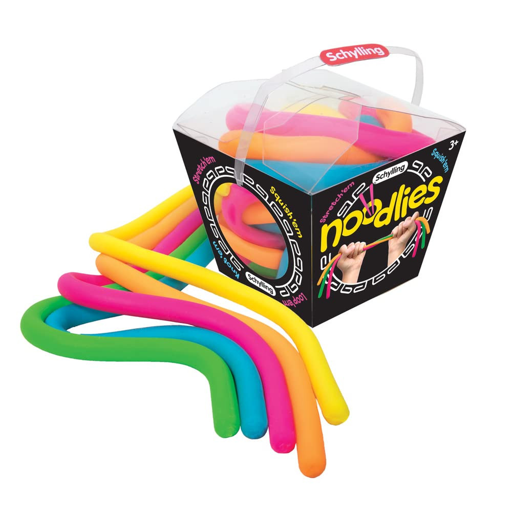 Schylling NeeDoh Noodlies - Sensory Squeeze Toy - Contains 5 Stretchy Noodles - 14" Long - Multic... | Amazon (US)