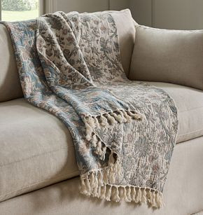 Botanical Cotton Throw | Rejuvenation