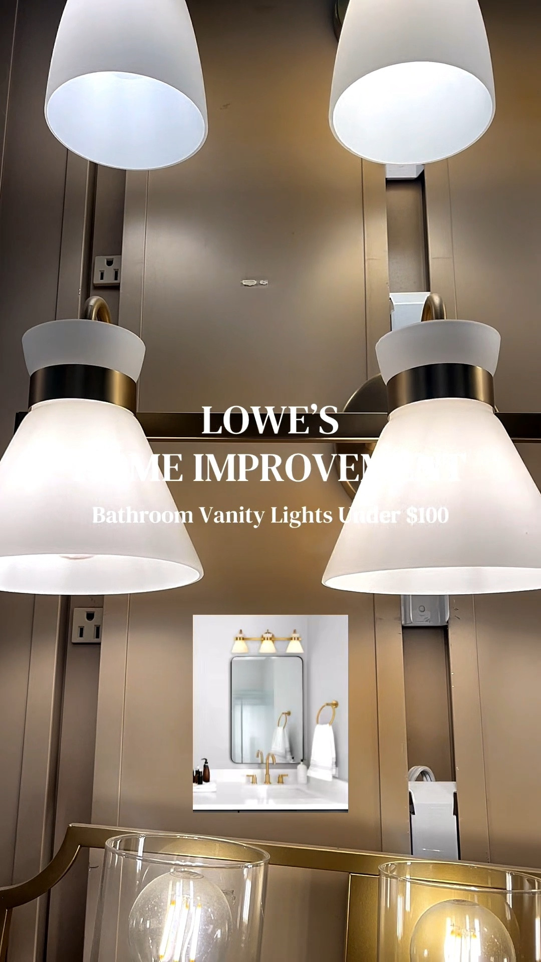 Bathroom vanity lights under $100 from Lowe’s. Affordable bathroom lighting ideas to instantly upgrade your space. Perfect for budget-friendly home refresh projects.



#LTKHome #LTKSaleAlert #LTKmomlife