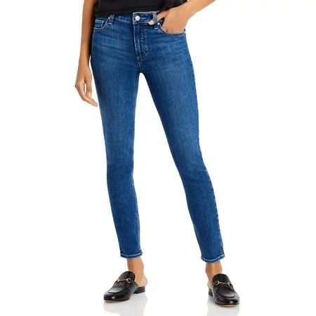 Paige Womens Verdugo Mid Rise Ultra Skinny Skinny Jeans Blue 24 | Walmart (US)