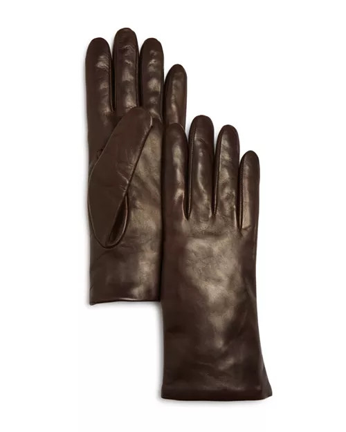 Cashmere-Lined Leather Gloves - Exclusive | Bloomingdale's (US)