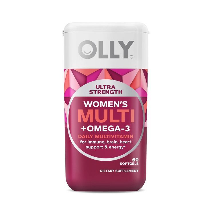 Olly Ultra Strength Women's Multi + Omega-3 Daily Vitamin Softgels - 60ct | Target