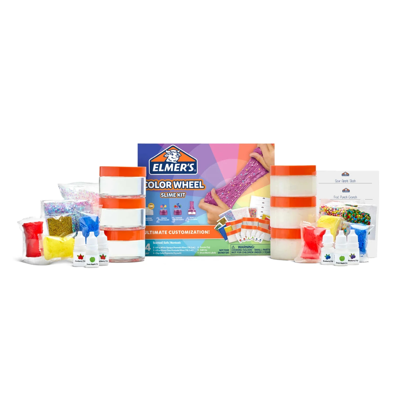 Elmer's Color Wheel Slime Kit, Includes Premade Slime and Slime Supplies, 24 Piece Kit | Walmart (US)