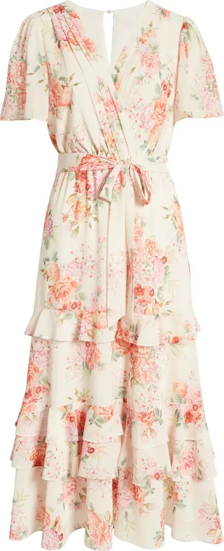 Ever New Floral Tiered Ruffle Dress | Nordstrom | Nordstrom