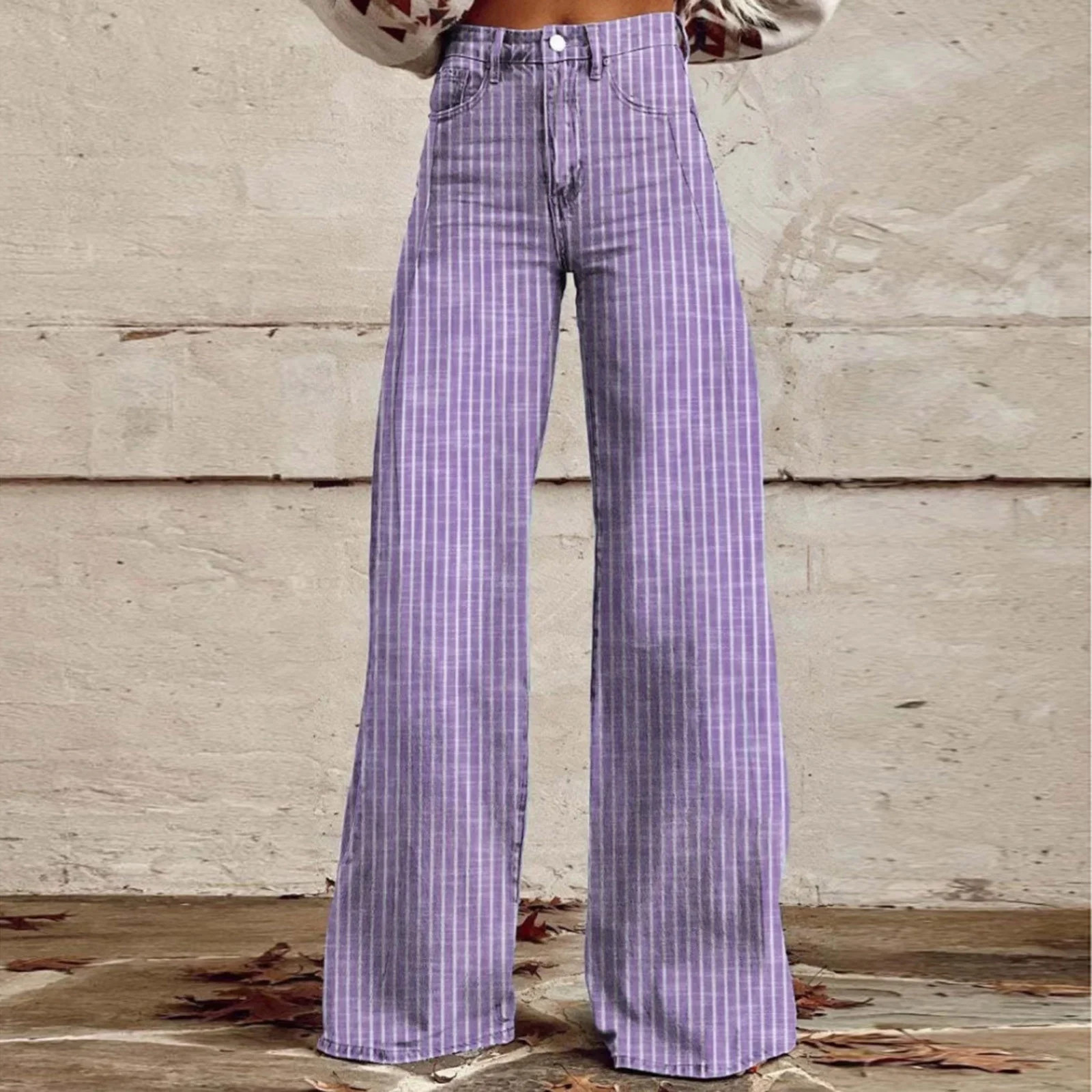 ClodeEU High Rise Wide Leg Jean For Women ,Trendy Baggy Jeans Butts Lifting Cute Curvy Jean Purpl... | Walmart (US)