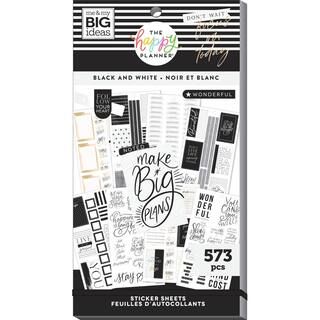 The Happy Planner® Black & White Value Pack Stickers | Michaels Stores