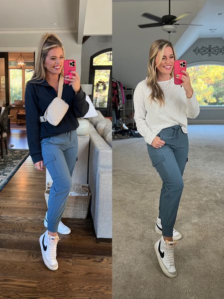 Comfiest joggers from target. 😍 color is “blue” tts - m regular length. 
Paired with comfy white tee tts - M 

& paired with comfiest zip up. The softest fabric I own. Sized up 2 to XL for oversized fit! Love. Code MORGANXSPANX for 10% off 

Morgbullard SPANX 


#LTKsalealert #LTKtravel #LTKunder50