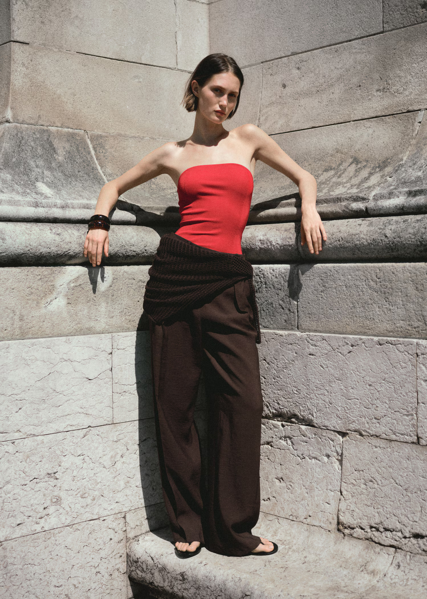 Strapless fitted top - Women | MANGO United Kingdom | MANGO (UK)