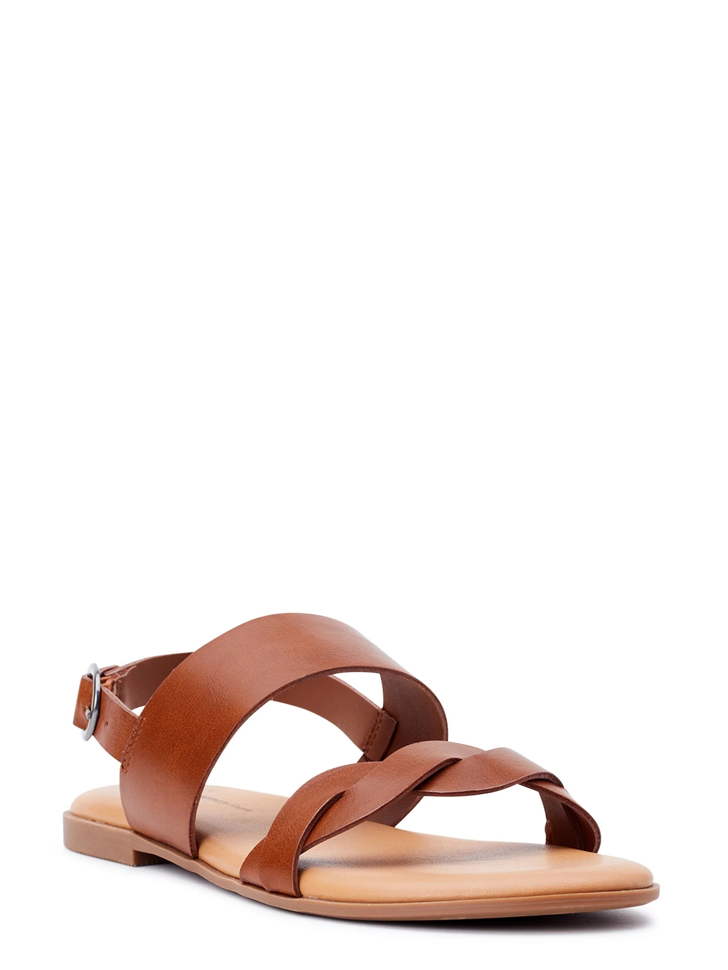 Time and Tru Women's Twist Strap Sandals - Walmart.com | Walmart (US)