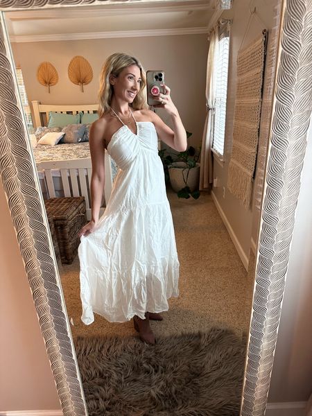 White maxi under $40. It’s comfy and not see though! Thinking about wearing this for my upcoming mommy and me photoshoot 

#LTKSeasonal #LTKtravel #LTKshoecrush