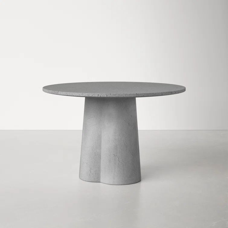 Rasu 47'' Concrete Pedestal Dining Table | Wayfair North America