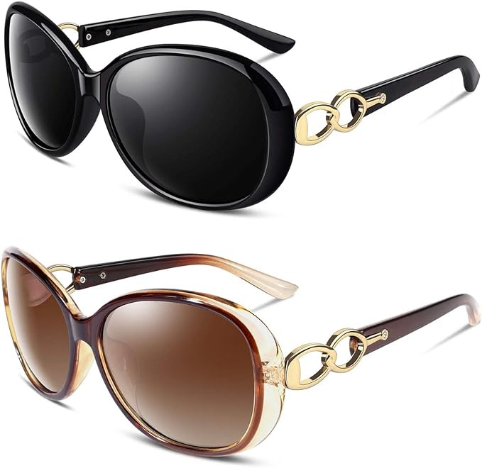 Sunier Sunglasses Womens Polarized Trendy Oversized Sun Glasses Fashion Ladies Shades 100% UV400 ... | Amazon (US)
