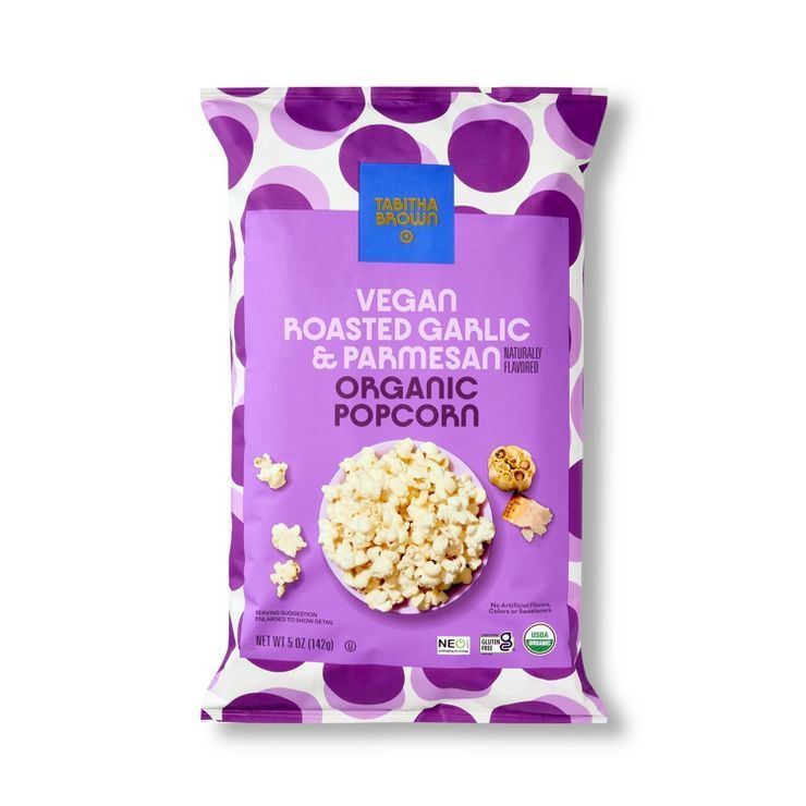 Vegan Roasted Garlic & Parmesan Organic Popcorn - 5oz - Tabitha Brown For Target | Target