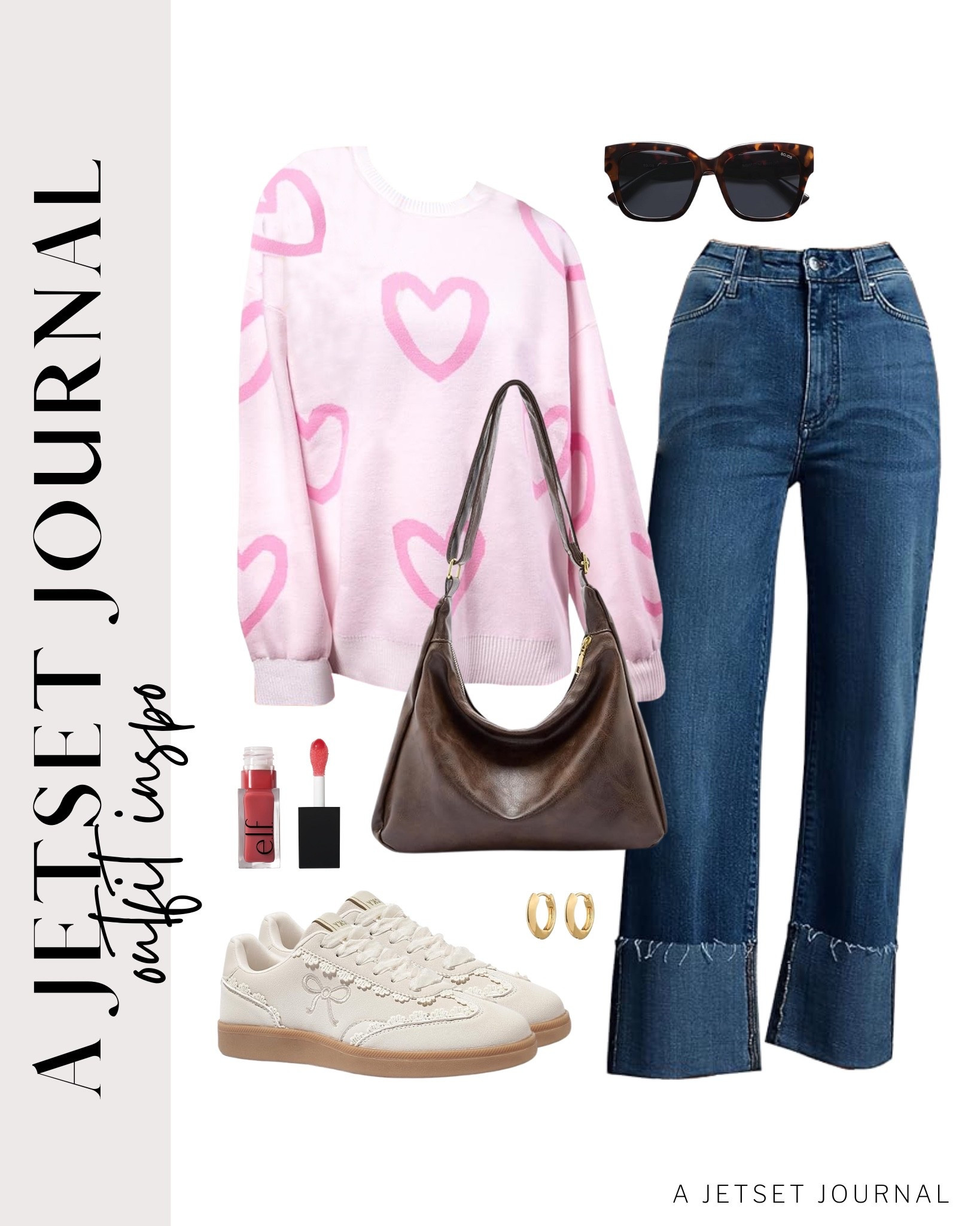 Loving this pink heart sweater with blue jeans and white sneakers. Cute yet comfy for Valentine’s Day!
valentine sweater, vday outfit, keds lace up sneakers, elf lip oil, round sunglasses, casual outfit idea, running errands, winter to spring outfit, comfy shoes, trendy look, capsule wardrobe, amazon finds, affordable style, winter to spring outfit idea, transitional style

#LTKValentine #LTKSeasonal #LTKU