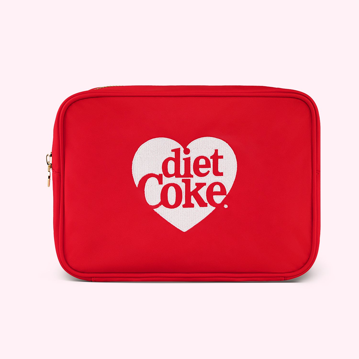 Embroidered Diet Coke Heart Large Pouch | Stoney Clover Lane | Stoney Clover Lane