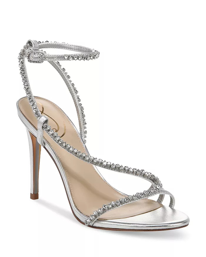 Women's Granger Almond Toe Crystal Strap High Heel Sandals | Bloomingdale's (US)
