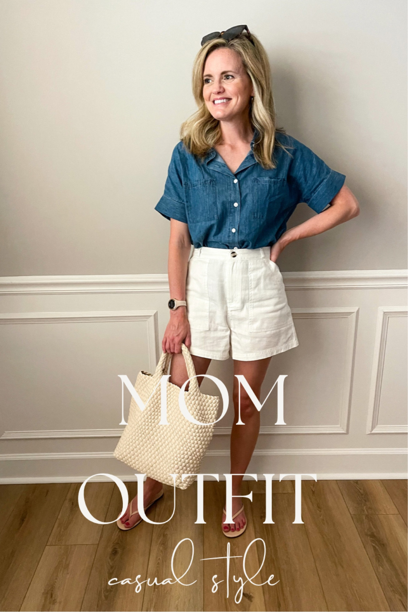 Yesterday’s mom outfit for running errands and a pedicure! It’s in the newest reel on iG! Wearing the size small top and my regular size shorts  

#LTKstyletip #LTKFind #LTKunder50