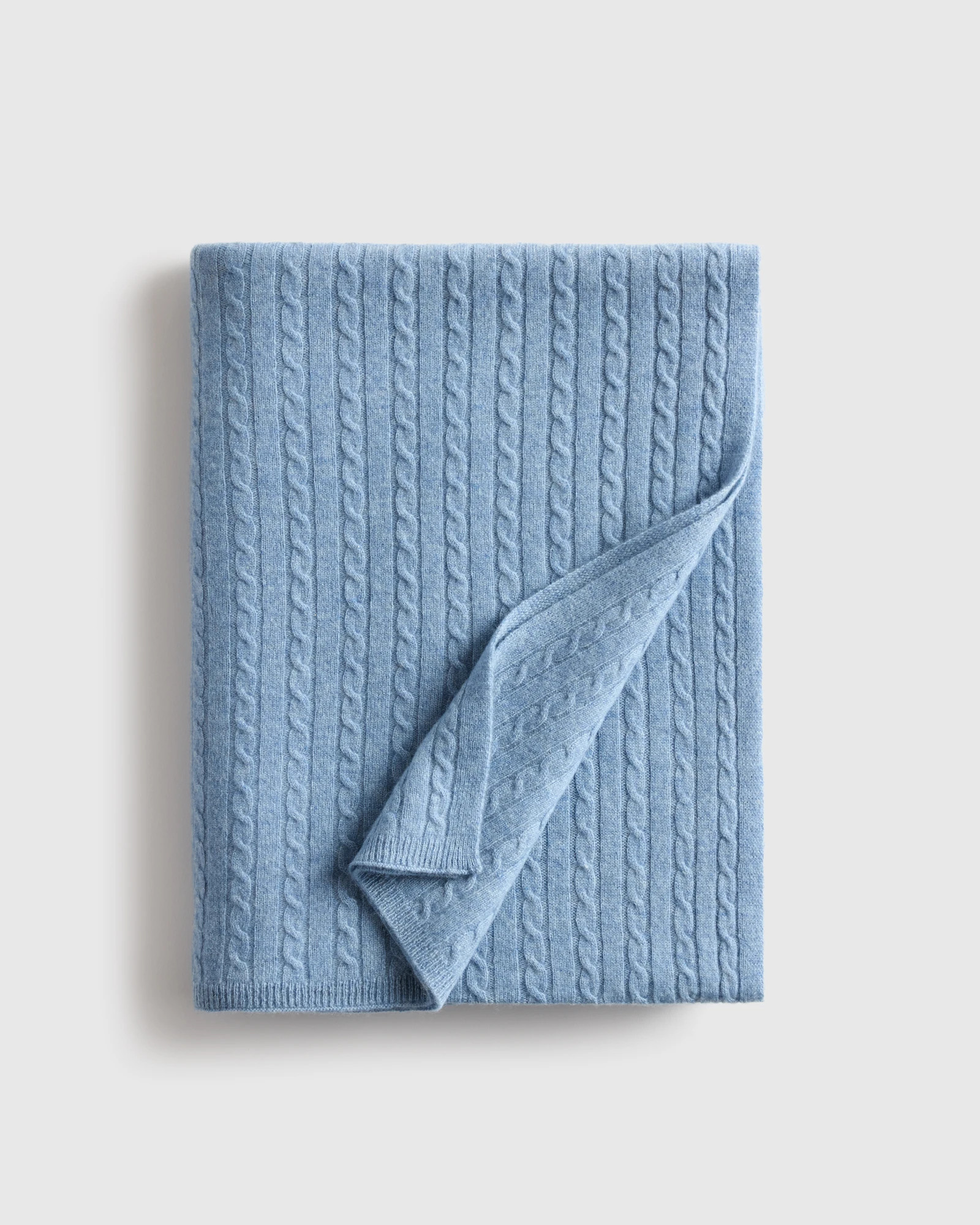 Cable Knit Cashmere Throw | Quince