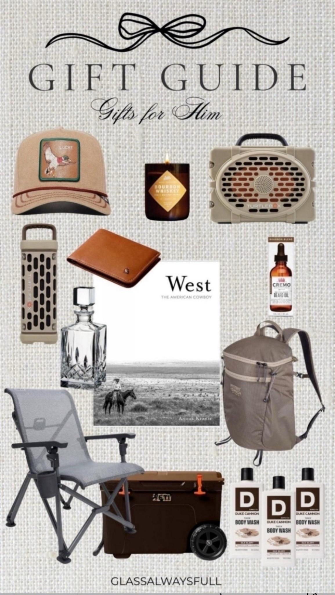 Men’s gift guide, men’s gifts, men’s gift ideas, Amazon men’s gifts, men’s body wash, yeti, yeti chair, turtlebox waterproof speaker, men’s candle, Christmas gifts for him, men’s birthday gifts, whiskey decanter, wallet, men’s shorts, men’s flip flops, Sitka cap. Callie Glass 

#LTKGiftGuide #LTKHoliday #LTKMens