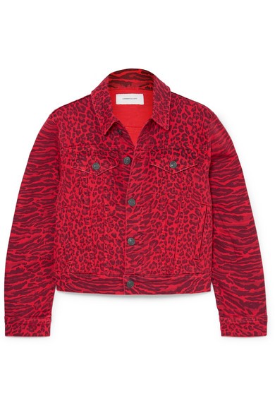 The Baby Trucker leopard-print denim jacket | NET-A-PORTER (US)