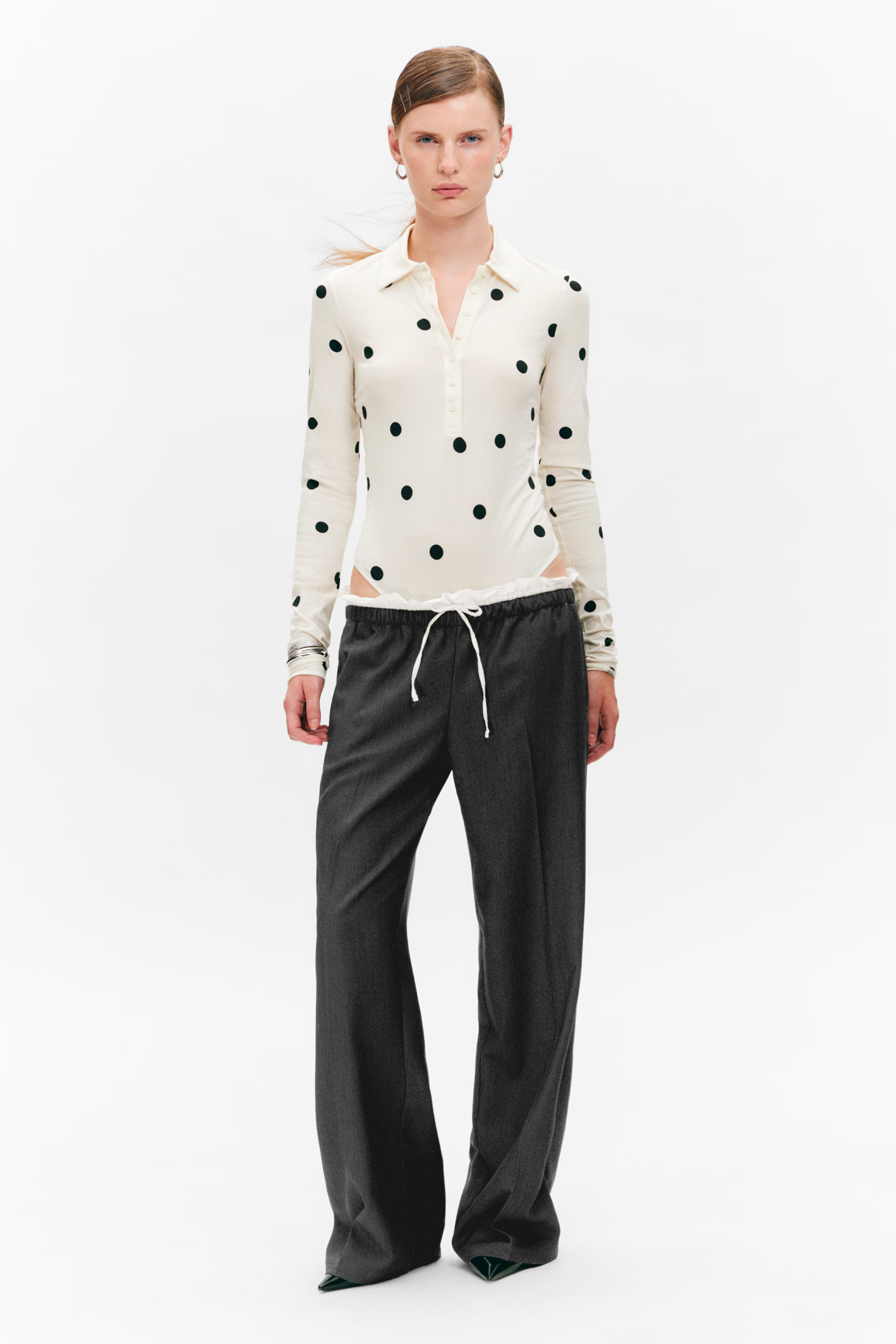 Slim Fit Polo Bodysuit | H&M (DE, AT, CH, NL, FI)