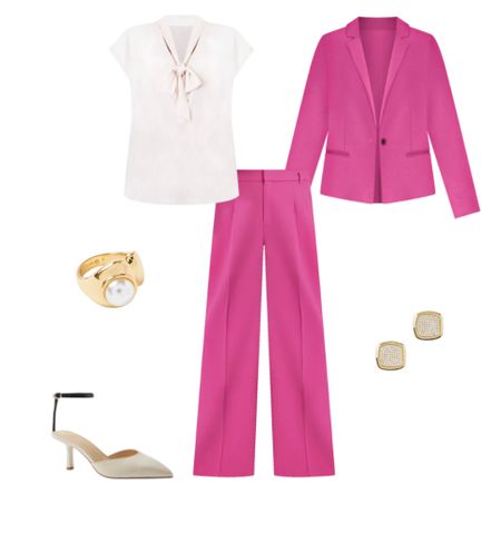 Pink work suit 

#LTKworkwear