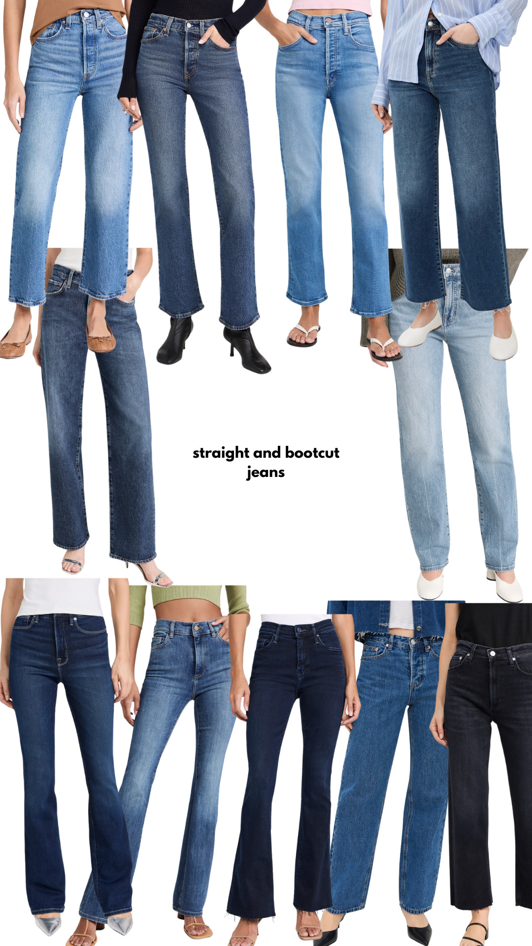 Shopping Cart Wednesday: straight and bootcut jeans from shopbop 

 #LTKStyleTip
