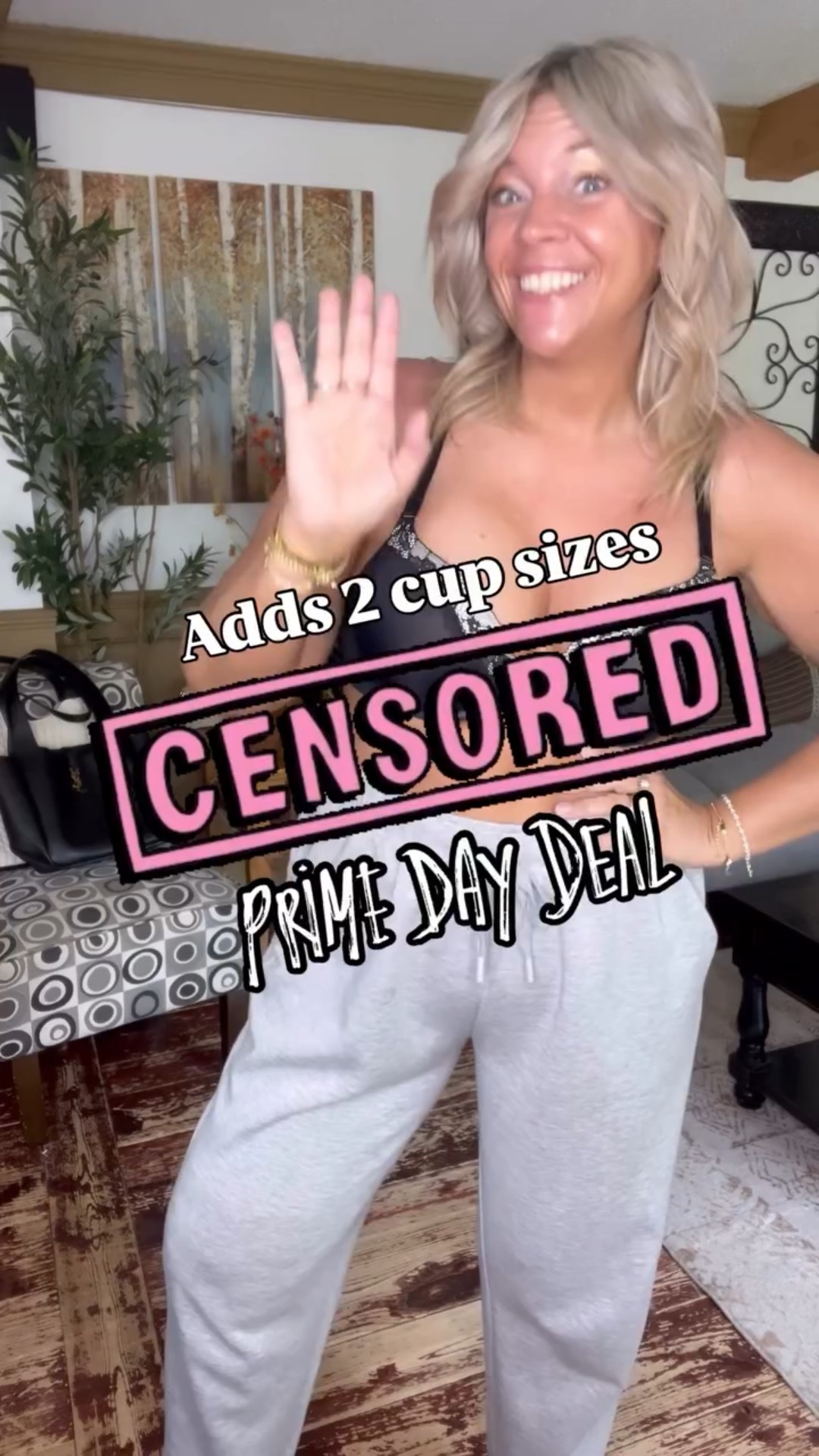 Prime Day Deal: my “adds two cup sizes” push up bra from Amazon. I’m wearing size 40b (I’m typically a size 38c but I prefer a bit more room in the band in a push up bra). The bra is on sale today for Amazon Prime Day and offered at a great discount!!

#LTKFindsUnder50 #LTKStyleTip #LTKSaleAlert