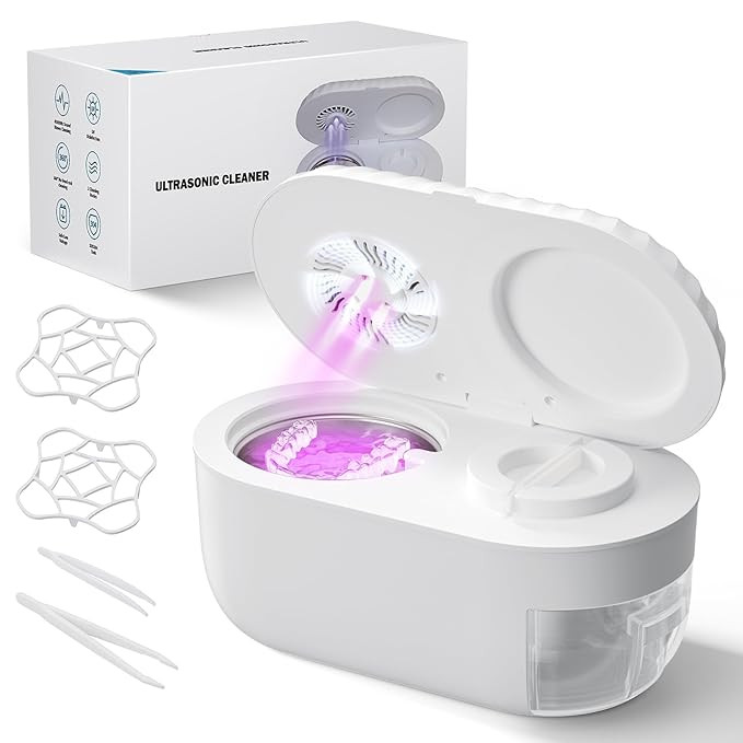 Ultrasonic Retainer Cleaner with Cleaning, Pumping, and Air-Drying Functions, 45kHz Retainer Clea... | Amazon (US)