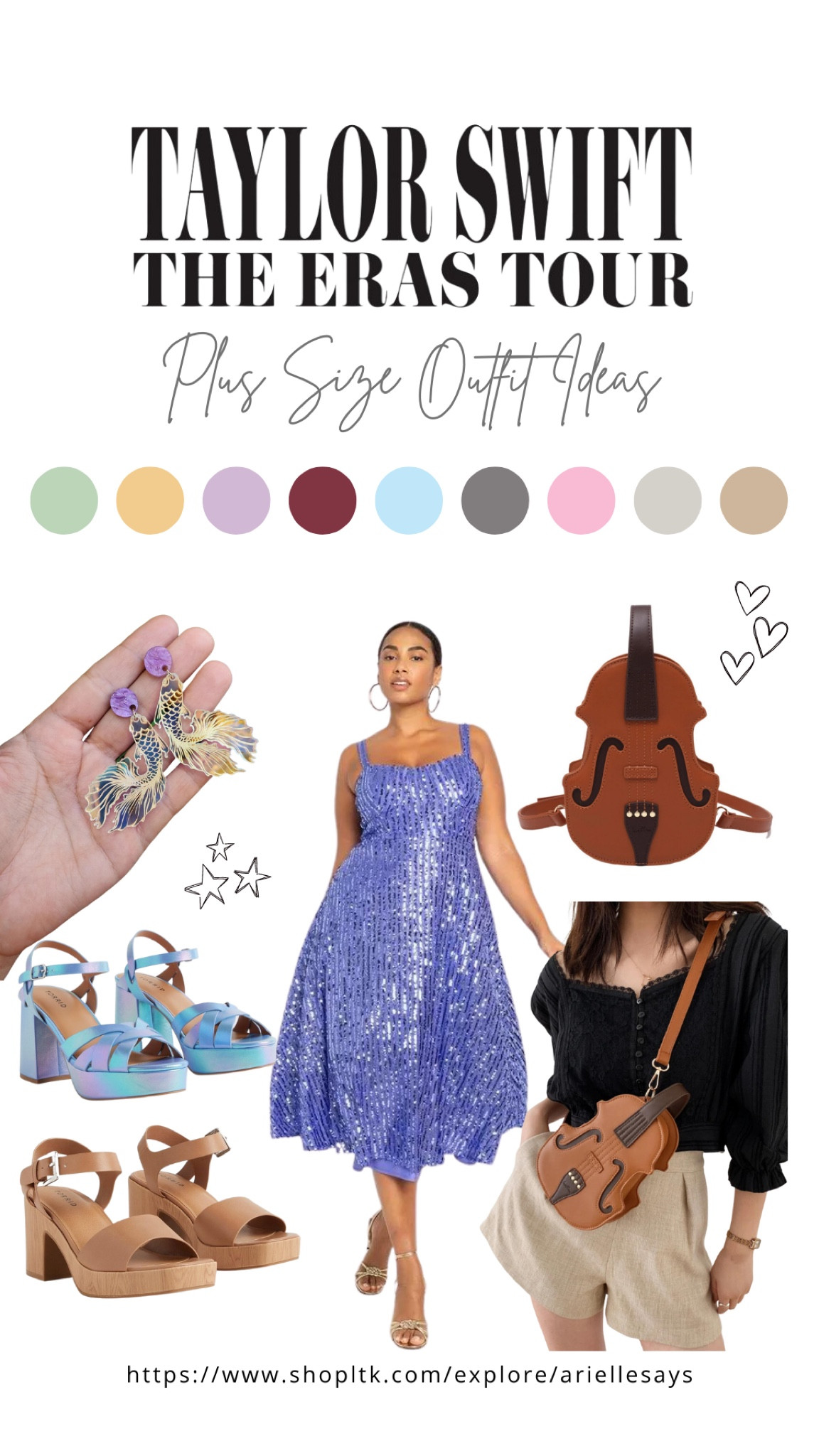 Taylor swift eras tour outfit inspo for plus size ladies! Speak now! 

#LTKcurves #LTKFestival
