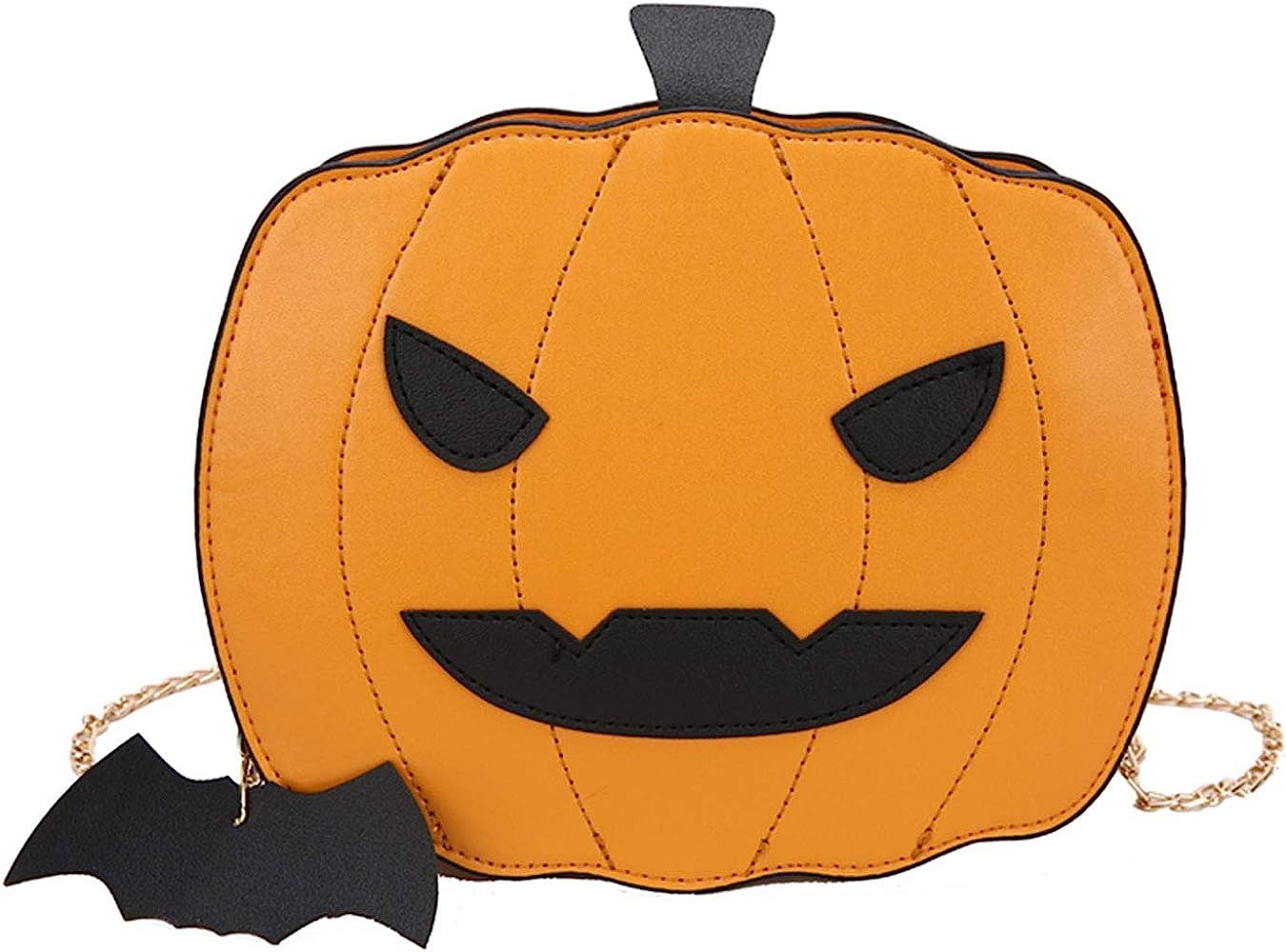 Kuang Women Pumpkin Shoulder Bag Novelty Devil Crossbody Purse Fashion Halloween Trick or Treat Purs | Amazon (US)