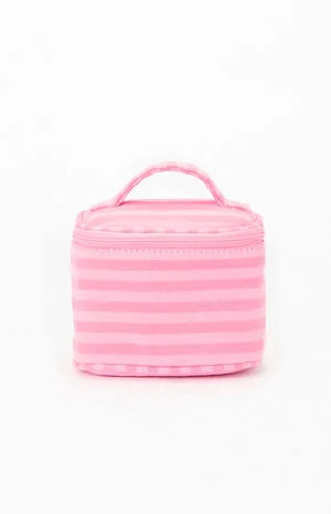 John Galt Pink Striped Makeup Bag | PacSun