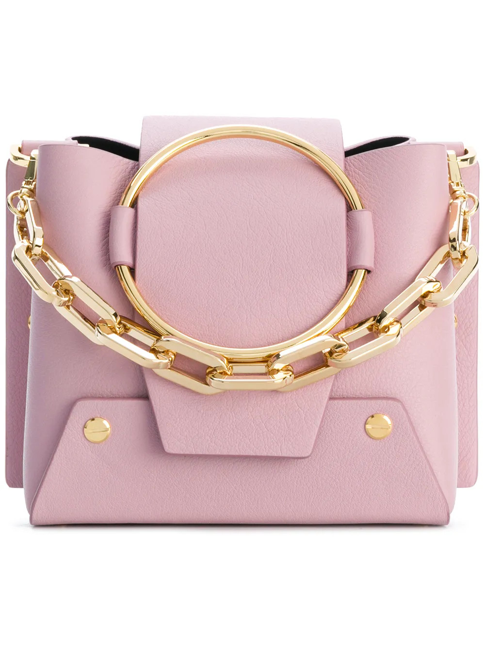Yuzefi purple Delila mini leather box bag - Pink & Purple | FarFetch US