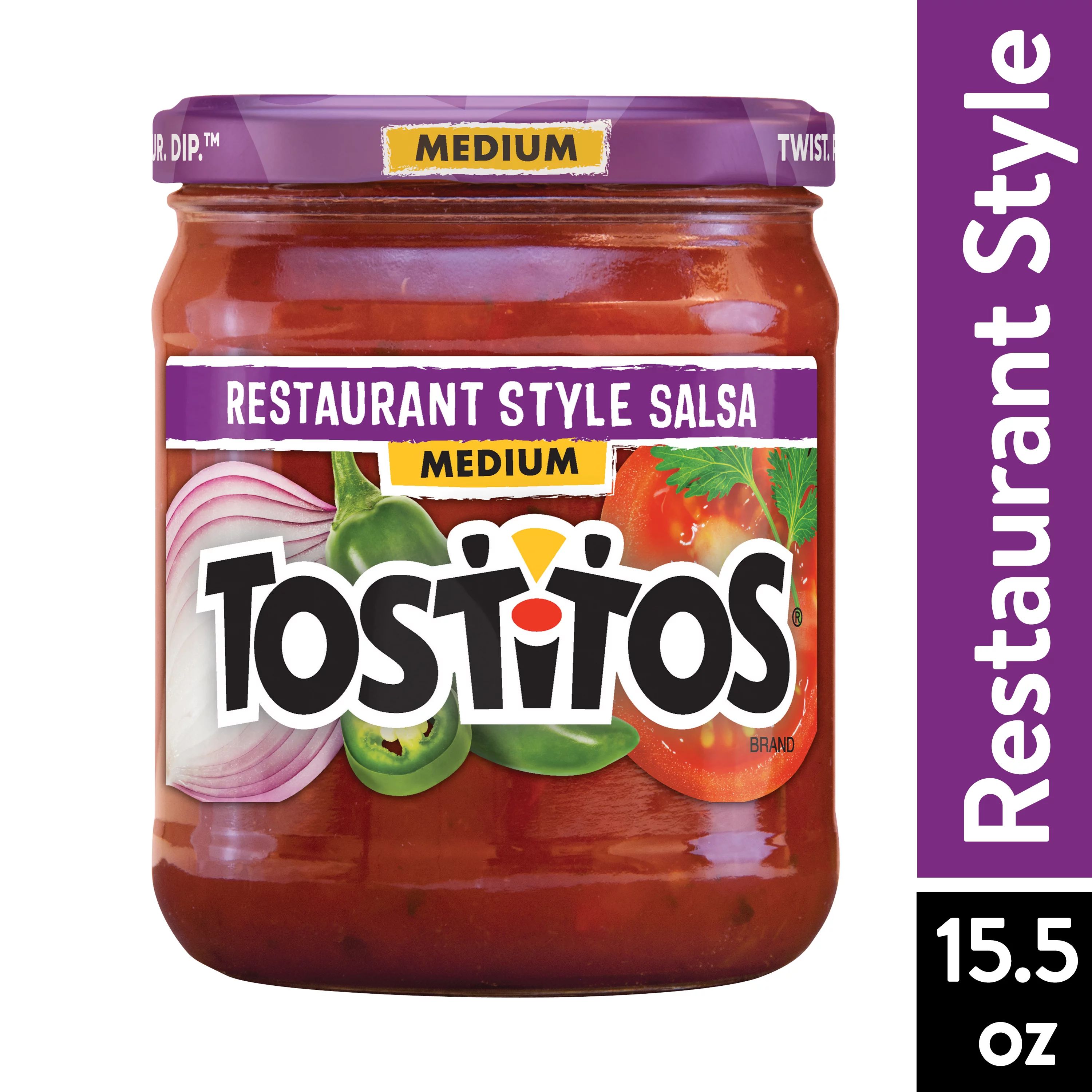 Tostitos Salsa, Medium Restaurant Style Salsa, 15.5 oz Jar | Walmart (US)