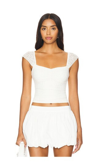 MORE TO COME Kendall Top in Ivory. | Revolve Clothing (Global)