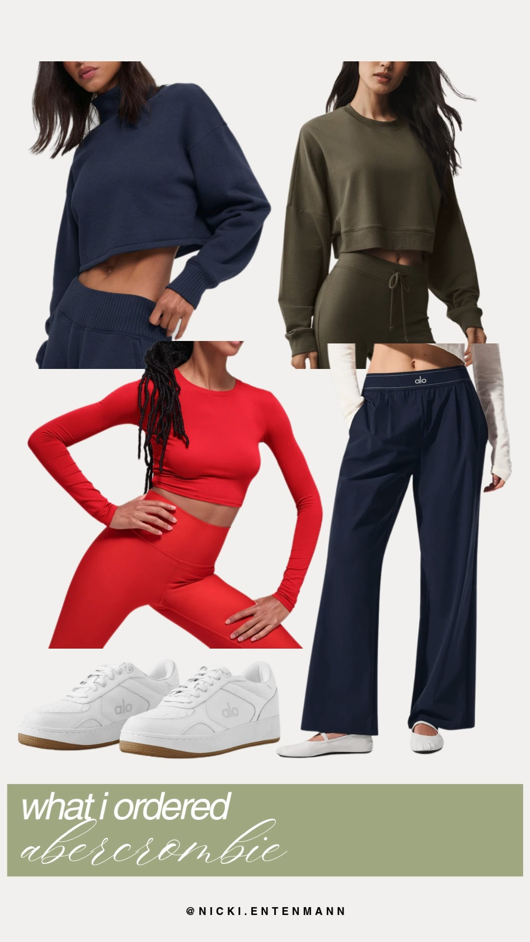 What I ordered from Alo: tops, trouser pants, and sneakers lined up for sporty chic vibes. Still waiting on delivery, but already planning the outfits in my head.
#Alo #activewear #style #fashionfinds #shopping #trend #athleisure #womenswear #outfit #sportychic #modernlooks
 

 #LTKfitnessgoals #LTKmomlife #LTKActive