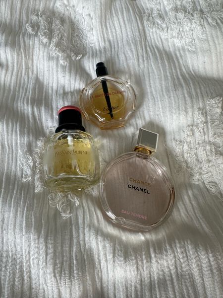 Fragrances that I love carrier, YSL Paris, Chanel Chance 
