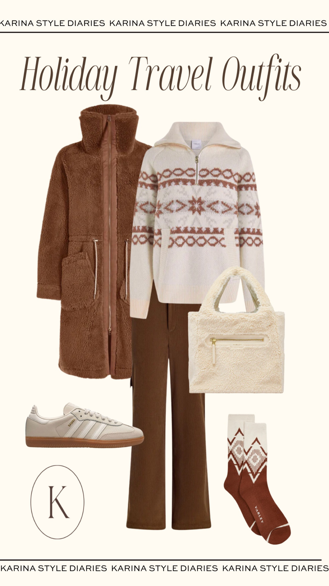 A brown travel look that prepares you to be snuggled in a cabin somewhere! These pieces are perfect for winter traveling!

#LTKStyleTip #LTKShoeCrush #LTKTravel