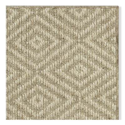 Customizable Diamante Sisal Rug, Platinum | Williams-Sonoma