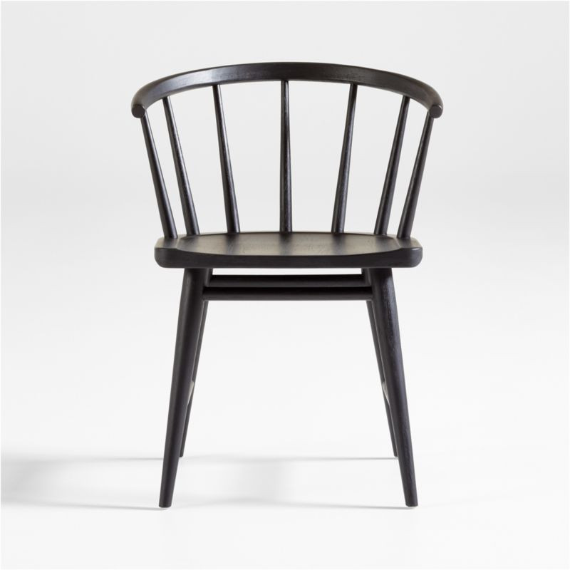 Pali Black Hardwood Dining Chair + Reviews | Crate & Barrel | Crate & Barrel