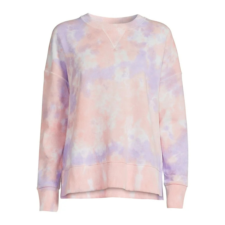 Time and Tru Women's Print Sweatshirt with Long Sleeves | Walmart (US)