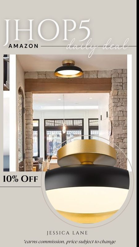 Amazon daily deal, save 10% on this gorgeous gold and black flush mount ceiling light fixture. Ceiling lighting, flash mount light fixture, modern farmhouse flush mount light fixture, Amazon lighting, Amazon decor, Amazon home, Amazon deal

#LTKSaleAlert #LTKHome #LTKStyleTip