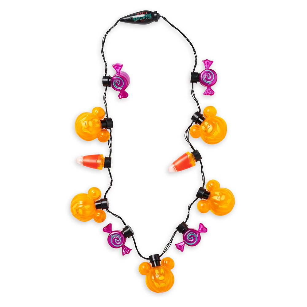 Mickey Mouse Icon Halloween Glow Necklace | Disney Store