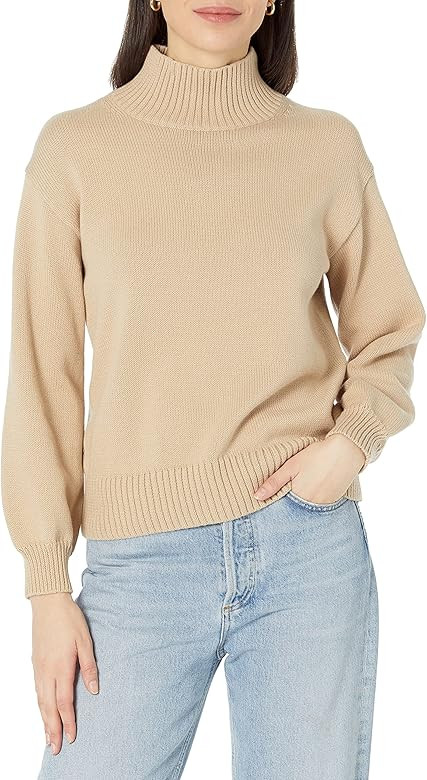 Amazon Essentials Women's Cotton Funnel-Neck Sweater (Available in Plus Size) | Amazon (US)