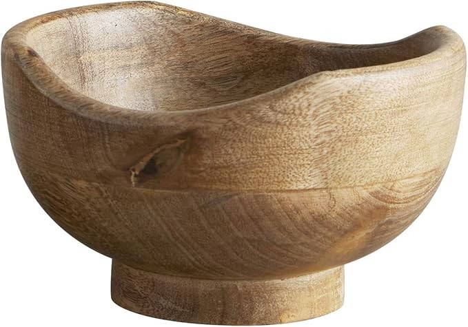 47th & Main Smooth Carved Modern Bowl, Small, Mango Wood | Amazon (US)