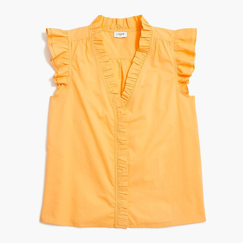Factory: Sleeveless Ruffle Top For Women | J.Crew Factory