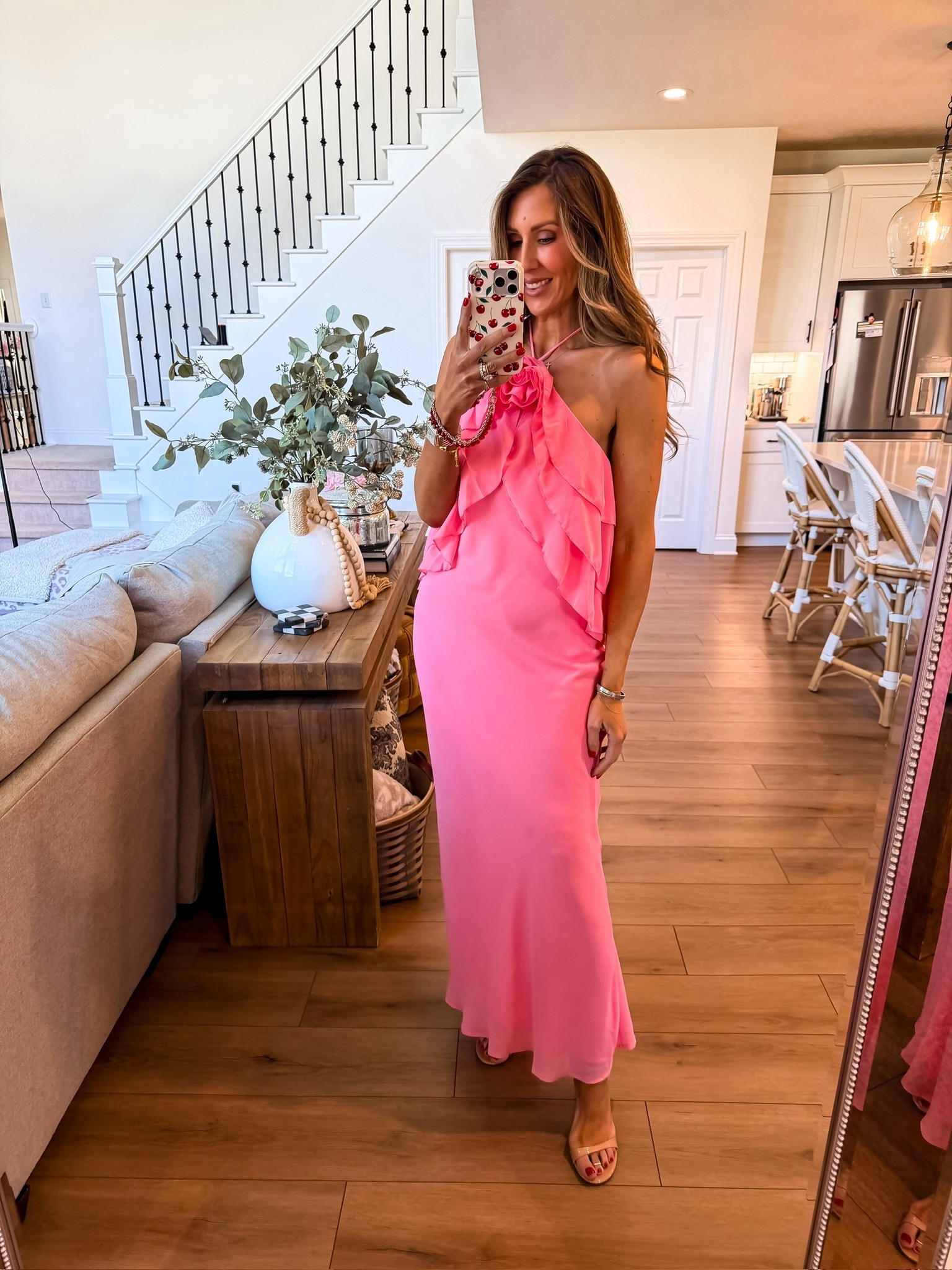 This dress = instant confidence. The color alone is everything, but the ruffle detail and halter neckline make it feel so elevated and flattering. It hugs in all the right places while still being comfortable… perfect for weddings, vacations, or any summer event

Use code SARAHEH20 for 20% off Petal & Pup!

pink maxi dress, wedding guest dress, summer formal outfit, vacation style, feminine dress, themominstyle 

#LTKootd #LTKWedding #LTKSeasonal